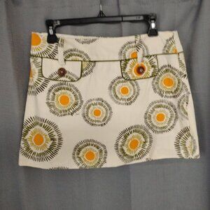 ❤️Signed TRINA TURK Op Art Lined Mini Skirt Size 6